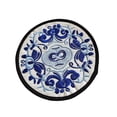thumbnail image 2 of Ounissouiy Posavasos para bebidas, tapete étnico Vintage para taza de té, almohadilla bordada portátil, almohadillas aislantes, decoración de para Mostrada Azul blanco Ounissouiy HA067842-01, 2 of 6
