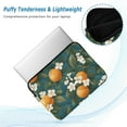 thumbnail image 2 of FORMRS 13"-13.3" Laptop Sleeve Protective Case Soft Carrying Quilted Computer Bag Cover, Green Floral Orange, 2 of 7