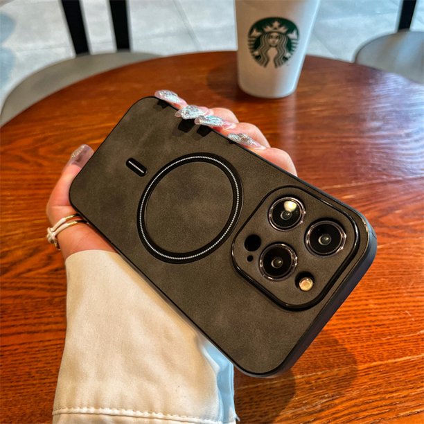 Funda De Protección De Cuero Magnética De Lujo Para IPhone 14 13 12 Pro MAX 14plus XR X XS