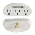 thumbnail image 4 of Hyper Tough 3-Outlet Grounded Indoor White Tap with Night Light, 15 Amps, 4 of 8