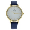 thumbnail image 1 of CRB008 La Basic - Gold/Blue Leather Strap Watch by Charlotte Raffaelli for Women - 1 Pc Watch, 1 of 1