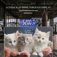 thumbnail image 3 of High Precision Body Weight Scale Smart Bathroom Scales with Large LCD Display(400lbs),Decorative for Bedroom-Three Cute Kittens With Blue Eyes Sitting In An Metal Bucket, 3 of 4
