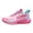Pink, variant on Womens Sneakers Low Top Closed Toe Lace-Up Basketball Athletic Shoes Mesh Breathable Non Outdoor Sneakers Fashion Colorful Training Sports Shoes for Summer Green 36