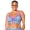 Multi Tiny Abstract, variant on Women's Longline Bra Sized Lettuce Trim Bikini Top