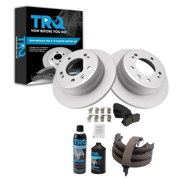 TRQ Rear Brake Pad & Rotor Kit BKA42398 Fits Select 2010-2015 Hyundai Tucson