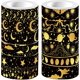 thumbnail image 1 of Cinta adhesiva con diseño de luna, 12 estilos, 16,4 pies, dorada, decorativa, para envolver regalos, 1 of 9