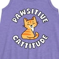 thumbnail image 2 of Instant Message - Pawsitive Cattitude - Toddler and Youth Girls A-line Dress, 2 of 5