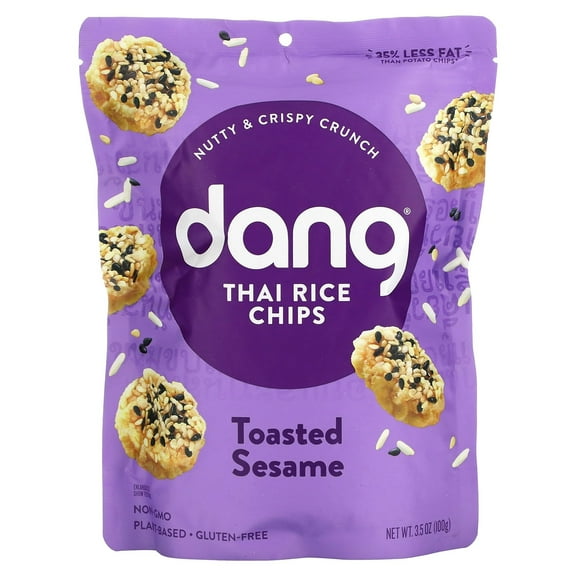 Dang Thai Rice Chips, Toasted Sesame, 3.5 oz (100 g)