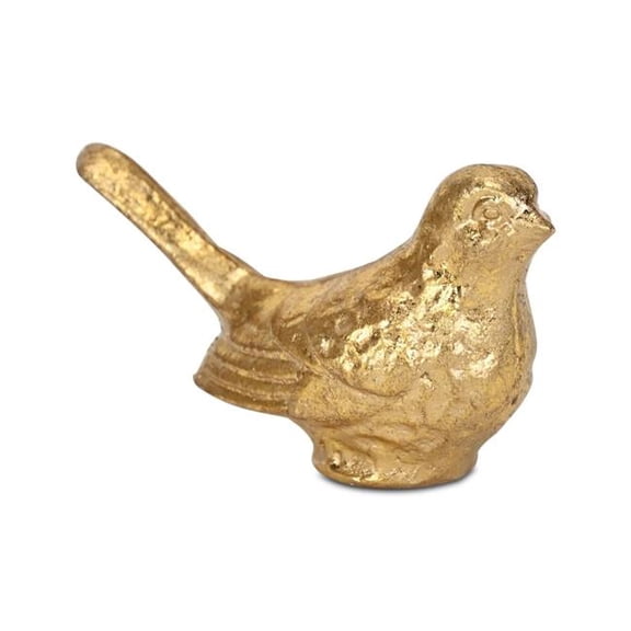 Verdor Golden Swallow Bird Cast Iron Decor