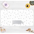 thumbnail image 6 of Boho Geometry Desk Mat, Polka Notation XXL Large Gaming Mouse Pad Non-Slip Desk Pad with Stitched Edges Mousepad, Cool Laptop Keyboard Mouse Mat, Desk Decor Matt for Women Office 31.5''''x15.75'''', 6 of 6
