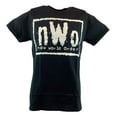 thumbnail image 2 of nWo Broken Bones Rule New World Order White Logo Mens T-shirt S, 2 of 3