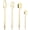 Champagne Gold, variant on Hangable Silverware Set 32-Piece, 304 Stainless Steel Set for 8, Mirror Polished, Flatware Set, Cutlery Set, Forks and Spoons Set, Dishwasher Safe - Rainbow