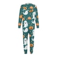 thumbnail image 5 of WXLWZYWL Family Halloween Pajamas Matching Sets Halloween Costumes 2024 Family Halloween Pumpkin Spider Ghost Printed Pajamas Funny Zipper Hooded Jumpsuit Pjs Matching Onesie, 5 of 6