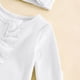thumbnail image 4 of Niña Bebé Vestido de Manga Larga Cómodo Suave Transpirable Tela Otoño Invierno Sudadera para Viajes Diarios Casa Vacaciones Niña Bebé Manga Larga Romper, 4 of 6