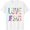 White, variant on Love Like Jesus Bible Verse Psalm Christian Faith Tie Dye Womens T-Shirt Black