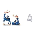 thumbnail image 1 of Escultura de ciervo, estatua abstracta de lector/pensador, figura humana, artesanía de resina coleccionable, ideal para dormitorio, sala de estar, ofi, 1 of 8