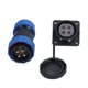 thumbnail image 1 of Conector Impermeable, Enchufe Industrial Conexión Firme Contacto De Cobre Chapado En Oro M28x1.5mm Para Equipos, 1 of 7