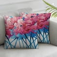 thumbnail image 3 of nygtbtfer Watercolor Flamingos Pillowcases Abstract Animal Art Painting Pillow Case Decorative Throw Pillow Cover for Home Sofa Office  White, 3 of 7