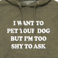 thumbnail image 3 of Instant Message - I Want To Pet Your Dog - Men's Pullover Hooded Fleece Sweatshirt, 3 of 7