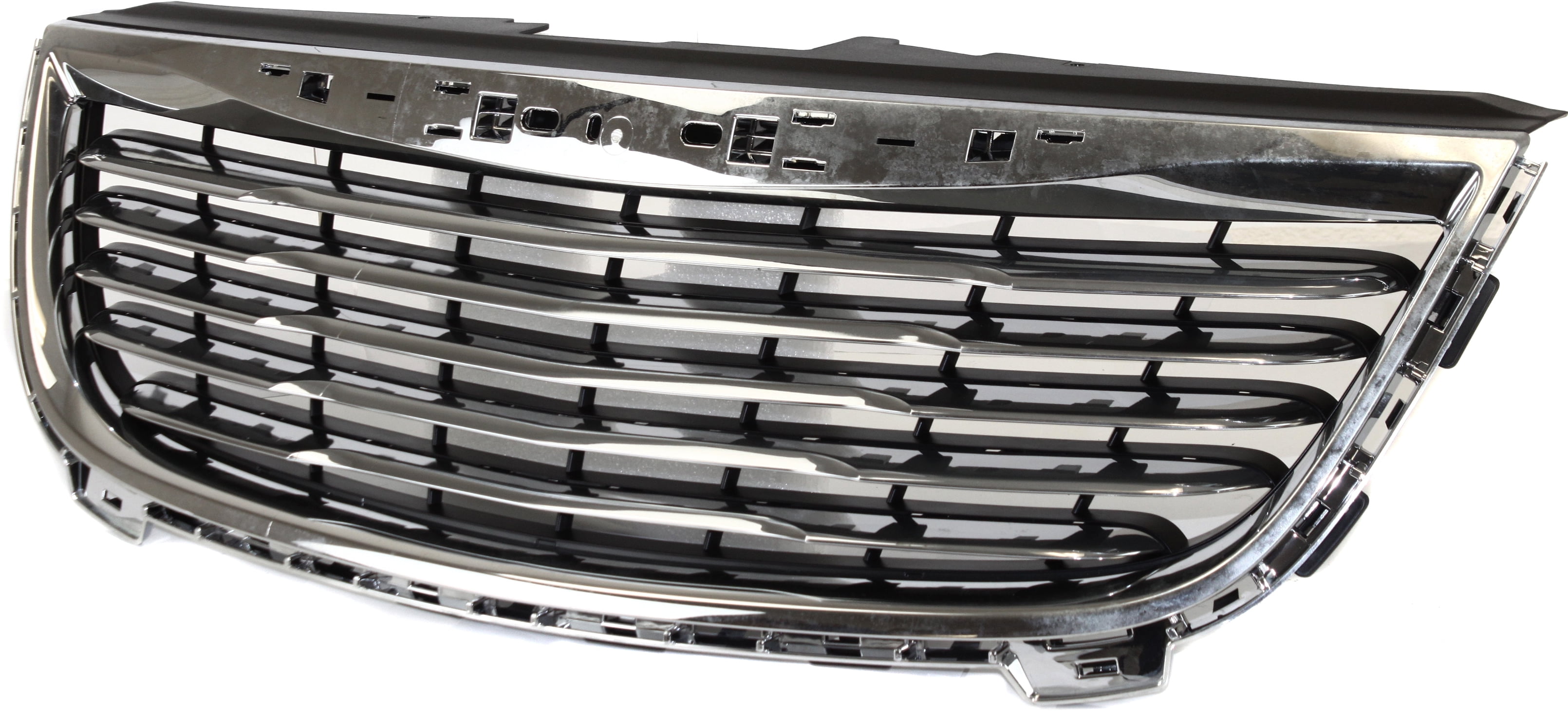 For 11-16 Town & Country Front Grill Grille Assembly Chrome Shell Black Insert