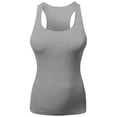 thumbnail image 1 of FashionOutfit Women's Basic Solid Sleeveless Round Neck Racer-Back Plus Size Tank Top, 1 of 3