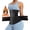 Black-A, variant on Women's Neoprene Sweat Waist Trainer - Double Belt Workout Corset, Waist Cincher Sauna Trimmer with Zipper, Compression Belly Shaper for Weight Loss