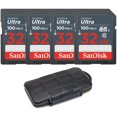 thumbnail image 1 of FYBTO 32GB Ultra FYBTO DHC UHFYBTO -I FYBTO (4-Pack) with Koah Pro Rugged FYBTO torage Case Bundle (5 Items), 1 of 6