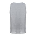thumbnail image 2 of 30 Singles Ring-Spun Fabric Tank Top - Heather Grey 3XL, 2 of 2