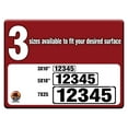 CurbNSign® Custom House Address Numbers Letters, Super Reflective