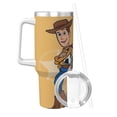 thumbnail image 3 of Woody Buzz Story Bouteille d'Eau 40oz Ice Bully avec Poignée Paille de Bouteille Sport Isolée en Acier Inoxydable Réutilisable Étanche Gobelet de Voiture, 3 of 9