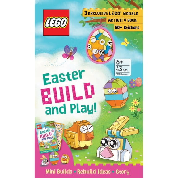 LEGO Books: Easter Build and Play Box, 48 pages (Hardcover)