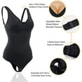 thumbnail image 4 of Irisnaya Women's Shapewear Bodysuit Tummy Control Thong Waist Trainer Jumpsuit Slimming Bodysuits with Built in Bra Full Body Shaper Tops Leotard(Black 3X-Large), 4 of 8