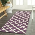 thumbnail image 3 of SAFAVIEH Chatham CHT718F Handmade Purple / Ivory Rug, 3 of 10