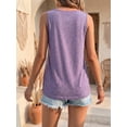 thumbnail image 3 of MOYIKO Tank Tops for Women Summer Sleeveless V Neck Pleated Tops Loose Fit Casual Trendy Basic, 3 of 7