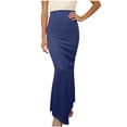 thumbnail image 2 of Women's Long Pencil Skirt High Waisted Summer Bodycon Tight Maxi Skirts Women Solid Stretchy Bodycon Maxi Skirt for Elegant Casual Office Wear, 2 of 6