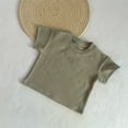 thumbnail image 2 of XXWXYD Girls Solid Cotton Crop Tops, Short Sleeve Crewneck Activity Shirts for Toddler Kids, Basic Plain Fashion Tees Breathable Comfort Fit, 2 of 9