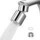 thumbnail image 1 of Boquilla para grifo de cocina, aireador de grifo de 2 modos, boquilla para grifo de cocina con adaptador de rosca, universal FM22, M24 (plateado), 1 of 5