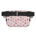 thumbnail image 3 of Fuzoiu Strawberry Cake Print Unisex Square Double Layer Waist Bag,Crossbody Fanny Pack Travel Workout Accessory, 3 of 9