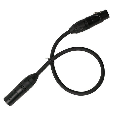 Quad Serias - 3 Ft - XLR Male to Female Star Quad Microphone Cable for High End Quality and Sound Clarity, Extreme Low Noise - Black, High-end star quad.., By (Best Quality Xlr Microphone Cable)