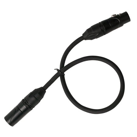 Quad Microphone Cable (Quad Serias - 3 Ft - XLR Male to Female Star Quad Microphone Cable for High End Quality and Sound Clarity, Extreme Low Noise - Black, High-end star quad.., By)