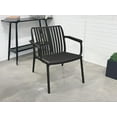thumbnail image 1 of Chaise une place avec accoudoir, ligne rayée Summer, Noir, 1 of 6