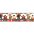 thumbnail image 5 of Concord Wallcoverings Peel and Stick Self Adhesive Kids Wallpaper Border, Plush Bear for Play Room Nursery Room, White Red Blue Green, 15 ft by 5 in 2131, 5 of 5