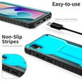 thumbnail image 3 of ExoGuard For TCL 30Z Case, TCL 30 LE Case, Phone Case with Screen Protector and Kickstand (Blue), 3 of 8