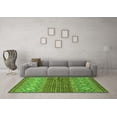 thumbnail image 3 of Ahgly Company Indoor Rectangle Abstract Green Modern Area Rugs, 2' x 5', 3 of 4