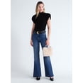 thumbnail image 2 of Scoop Women's Mock Neck Top with Bubble Cap Sleeves, Sizes XS-XXL, 2 of 5