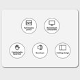 thumbnail image 3 of Clavier, 81 Touches Performance Stable Clavier Pliable Universel Distance Efficace 32.8 Pieds pour Tablette, 3 of 7