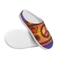 thumbnail image 3 of Balery Peace And Love Pattern Women's Fuzzy Memory Foam Slippers Fluffy Winter House Shoes Indoor and Outdoor-42/43, 3 of 7