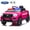 Pink, variant on TULILLO 12V Licensed Ford Police Powered Ride on Car with Remote Control, Electric Police Car for Ages 3-8, Black