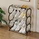 thumbnail image 4 of Zapatero para armario, zapatero, organizador de almacenamiento con 4 niveles, estantes de metal para dormitorio, armario, entrada, dormitorio, zapatero de plástico, 4 of 6
