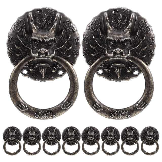 1 Set Decorative Cabinet Pull Dragon Head Decoration for Drawers 5.00X3.20X1.50Cm